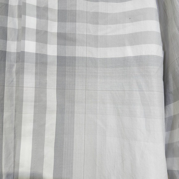 Calvin Klein Mens Shirt Size M Medium Large Plaid Gray Long Sleeve - Picture 4 of 11